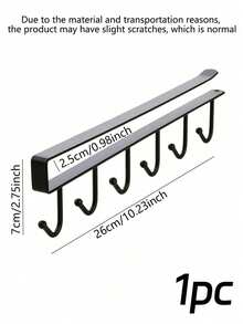 6钩铁艺置物架，金属衣柜架，杯架，厨房收纳架，衣架，帽子架，壁挂式收纳挂钩，适用于橱柜、衣柜、浴室、厨房、背包、学习用品等。 - 彩色 - 查看 12