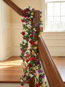 1pc Dandelion Artificial Flower, 5 Golden Spherical Heads, Fake Flower, Home Decor, Suitable For Indoor Kitchen, Living Room, Bedroom Photography Props, Floral Arrangement Decoration - Multicolor - View 5