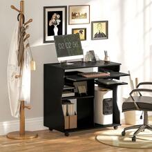 Home Office Desks - Black - View 3