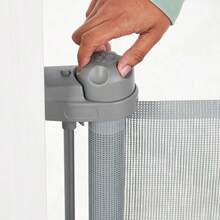 Carlson - Puerta retráctil Extra Ancha para Mascotas Color Gris Incluye Accesorios de Montaje - Gris - Ver 6