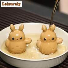 Lindo, incienso de arcilla púrpura, mascota deé, conejo, juegos deé, figurita deé, juguetes de juego, estatua deé, adornos, suministros de manualidades - 5,6 x 4,8 x 3,4 cm - Ver 8