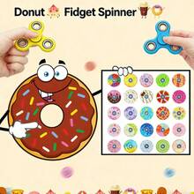 Juguete giratorio de acrílico con diseño de donut de dibujos animados - Regalo de cumpleaños - Regalo festivo - Multicolor - Ver 1