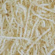 Crinkle Cut Paper Grass Cushion Paper Streamer For Christmas Wedding Birthday Bridesmaid Engagement Craft Gift Boxes Bags Filler Decoration 4.5oz Oyster White - 牡蠣白 - 查看 1
