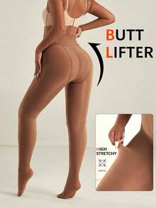 1 Pair Of Women's Simple Stretch Pantyhose Stockings Anti-Snag Base Stockings - Multicolor - View 5