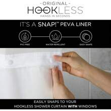 CYPNHookless Peva Antimicrobiano 177.8 x 137.2 cm Forro de Repuesto en EscarchaFashion - 227411518 - Ver 4