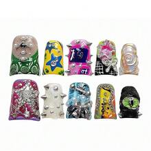 3D Rivet Gel Nail Art Mold Silicone Tools Nails Manicure Design Multiple Shapes Buckle Small Model Resin Zipper Molds For Accessories Supplies - ZYXP058 - 查看 3