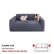 1PC Stretchable Polar Fleece Wheat Pattern Jacquard Sofa Cover, All-Season Lazy Fully Enclosed Sofa Protector With Dust, Pet, And Stain Resistance For Living Room, Modern Minimalist Style. - Multicolor - View 32