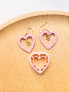 Valentine's Day Polymer Clay Cutters, Romantic Heart Shape Polymer Clay Cutter Molds For DIY Soft Pottery Earrings, Polymer Clay Crafting Tools, Valentine's Day Gift - Valentine's Day Polymer Clay Cutters - View 20