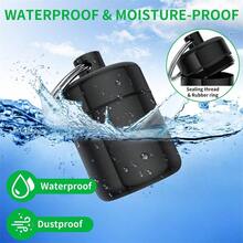 迷你金属药盒带钥匙扣，坚固安全锁，便携防水旅行药盒，适用于存放药品、耳塞、首饰等。 - 彩色 - 查看 2