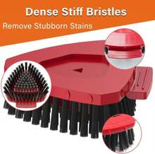 Fatmass Upgraded Spin Mop Replace Scrub Mop Brush Compatible With O Cedar 2 Tank RinseClean, Great For Kitchen, Deck, Bathroom And Shower Floor Scrubber (1 Pack) - 軍綠色 - 查看 3