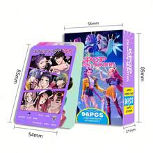 96pcs Anime-Related Photo Stickers, Postcards, Lomo Cards, Anime Collector Cards, Double-Sided High-Definition Color Photo Cards, Anime-Related Collector Cards, Sticker Cards, Birthday Gifts, Graduation Gifts - Multicolor - View 6