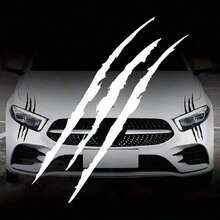 2pcs Car Ghost Claw Car Stickers Headlights Decorative Claw Car Stickers Hood Scratches Lamp Eyebrow Stickers - Nhiều màu - Xem 9