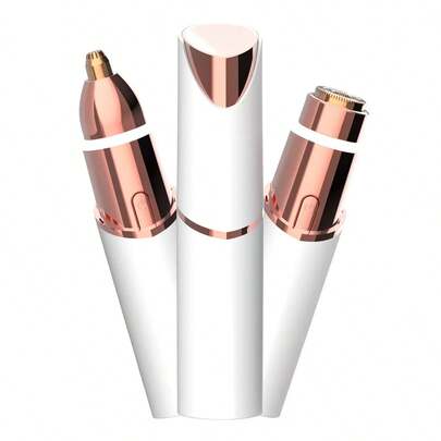 OBOVAY Women's Electric Hair Remover, 2 In 1 Electric Shaver, Bikini Styler, USB Rechargeable With Built-In LED Light For Eyebrow Facial Lip Bikini Arm Hair Removal