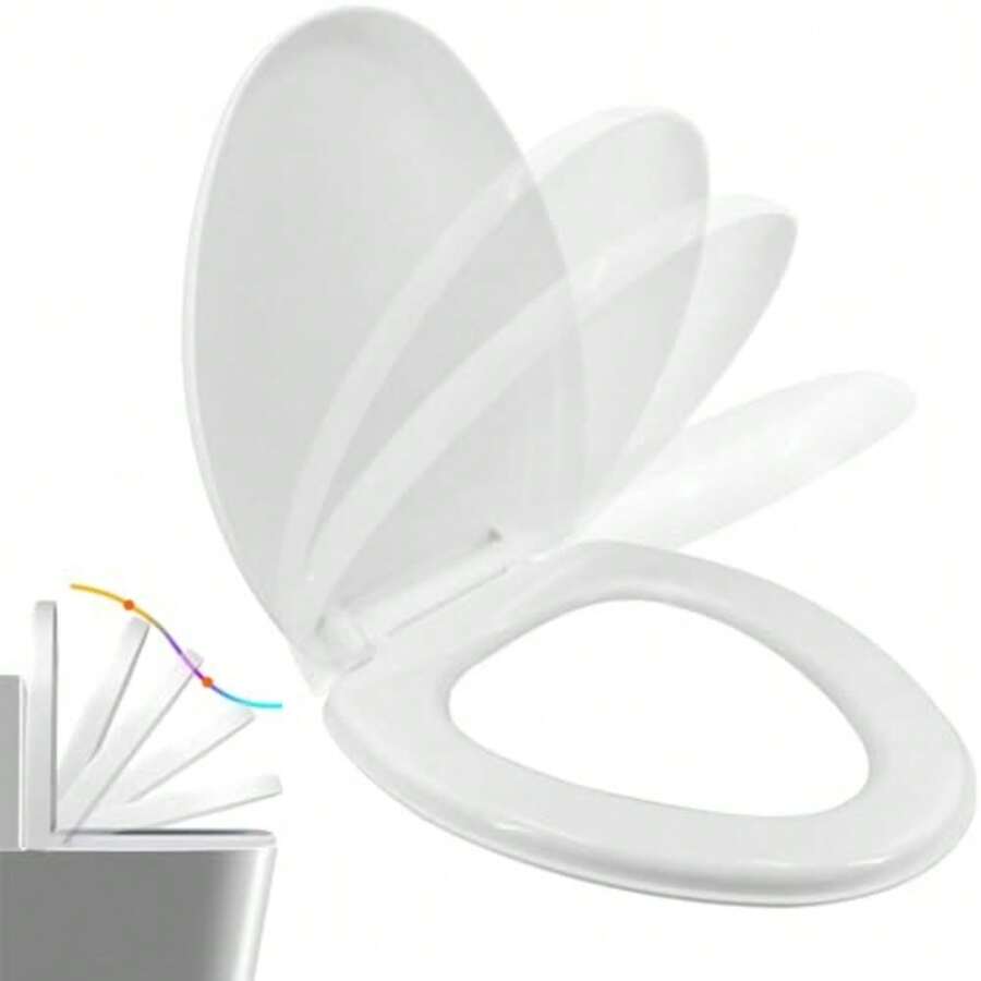 CYPNAsiento para inodoro Asiento del inodoro de cierre lento Asiento de inodoro universal blancoFashion - 219611588 - Ver 1