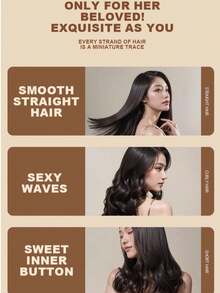 SOKANY SK-1909 Multifunctional Hair Straightener Dry Curling And Straightening Three-In-One, Alloy Material, Thermal Conductivity Diameter 21mm-30mm, Uniform Heating, Reduce Hair Damage, Intelligent Temperature Control Straight Clip, Lightweight Design, Easy To Carry, Easy To Create Daily Hairstyles, Whether It Is Straight Hair Or Curly Hair, Can Be Easily Achieved - Black - View 3