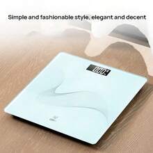 DELI LE603 Body Scale: Intelligent And Accurate Weighing Technology; Backlit LCD Screen For Easy Reading In The Dark; Tempered Glass For Easy Cleaning; Non-Slip Base For Stable Placement; Mint Green Color. - Mint Green - View 5