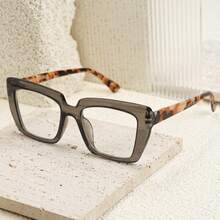 8-Pack Women's Fashionable Rectangular Reading Glasses Retro Print Color Clash Design Spring Hinges Perfect For New Year Valentine's Day Gifts - 8 chiếc - Xem 7