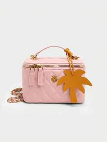 New Minimalist Handheld Box Bag, Shoulder & Crossbody Bag - Pink - View 7