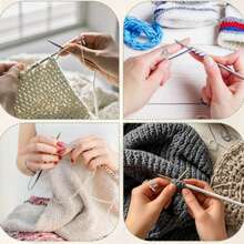 Adjustable Geometric Cat Ring, Knitting Ring Accessories With Animal Tension Rings And Needle Markers, Adjustable Dragon Needle Knitting Rings With Storage Box, Crochet Stitch Markers, Personalized Knitting Ribbon Accessories Crochet Yarn Thai Silver Finger Rings, Knitting Crochet Tail Ring Set - Multicolor - View 3