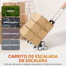 Carro de Compra Plegable,200LBS Carro de Mano para Subir escaleras con asa telescópica y Ruedas universales,carrito supermercado 2 SOGA y Bolsa de Impermeable extraíble, para Mover, Compras(default) - Multicolor - Ver 8