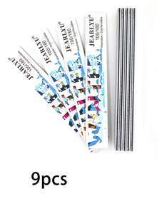 JEARLYU 2/5/9/25件装季节性方形指甲锉，精美单面印花抛光打磨块，100/180目高品质修甲锉 - 彩色 - 查看 21