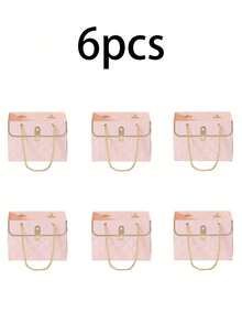 1/3 hộp quà giấy hoa hồng trang nhã, hộp hoa hình lập phương bằng bìa cứng chắc chắn có tay cầm - Thích hợp cho đám cưới, Ngày của Mẹ, Ngày Valentine và các dịp khác - Thiết kế kiểu túi xách sáng tạo, trang trí hoa đan, hộp quà bền đẹp, hộp quà hoa. - Nhiều màu - Xem 18