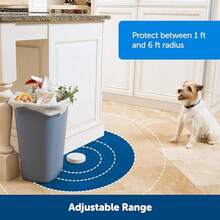 PetSafe® Pawz Away® Extra Indoor Barrier - Extra Barrier Only with Adjustable Range - Dog and Cat Home Proofing Set Indoor Boundaries - Static Correction - Battery-Operated - Pet Gate Alternative - Blanco - Ver 4