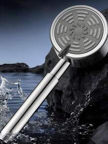 3 Modes Shower Head High Pressure Shower Head Water Saving Adjustable High Pressure Shower Head Bathroom Accessories - Black - View 5