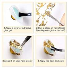 Nail Foils Nail Art 10 Rolls Mesh Net Line Style Nail Foils Nail Art Supplies 3D Line Nail Foil Glitter Starry Sky Foil Decals Nail Art Accessories Manicure Tips Nail Foil For Acrylic Nails - SallyNet - 查看 8