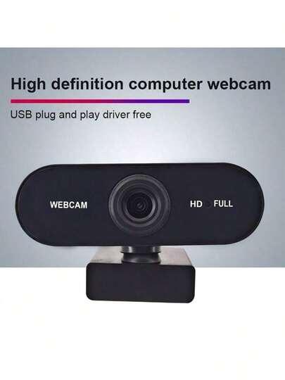 1080P Autofocus USB Webcam With 360° Rotation, Plug And Play, No Battery Required, Suitable For Video Conferencing, Online Classes, Live Streaming | Stylish Webcam Design | USB Connection, Computer Webcam, Laptop Webcam, Live Streaming Camera, Smart TV Camera, Laptop Camera, Webcam, Computer Accessories, Live Streaming Equipment, USB Camera