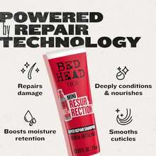 Bed Head By TIGI Resurrection Super Repair Shampoo Travel Mini \U2013 Repairing Shampoo For Dry, Brittle And Damaged Hair With Added Moisture And Nourishment\U200B\U200B, 2.53 Fl Oz (Pack Of 2) - ColorB - 查看 6