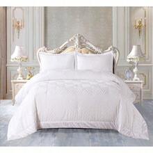 Luxury Quilted Velvet Bedspread Set With Pillow Shams – Soft Comforter Coverlet Bedding Set – King & Double Sizes - Mink - View 9