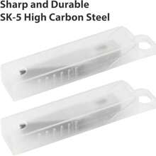 CYPNTimotech Cuchillo de Pasatiempo para Manualidades con 11 Cuchillas de Acero Inoxidable y Regla de 5.9 Pulgadas Arte Precision Modelismo y Bricolaje Ideal para Scrapbooking y PlantillasFashion - Prpura - Ver 4