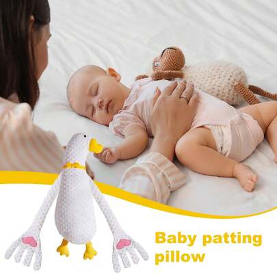 Muñeca de confort para bebé del tamaño de la palma de la mano, suaves palmaditas para arrullar y dormir + 3 modos relajantes, imitando la del abrazo de una madre, hecha de felpa suave y agradable para la piel, imprescindible para el sueño y la comodidad del bebé, adecuada para despertares nocturnos, viajes y ansiedad por separación.