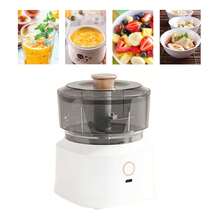 Cordless Electric Meat Grinder And Baby Food Maker | 4-In-1 Multifunctional Chopper For Garlic, Nuts, And Purees | Built-In Battery, Portable Mini Kitchen Chopper | Compact And Easy-To-Clean Design With Built-In Blender (White)