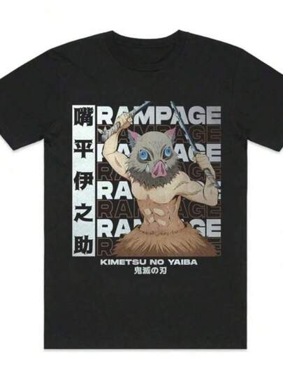 100% Cotton Short Sleeve Casual Tee Men's T-Shirt Women's T-Shirt Cool Top Cartoon T-Shirt Anime T-Shirt Demon S-Slayer  Anime ‌ ‌ ‌ ‌ ‌ ‌ ‌ ‌ ‌ ‌ Hashibira Inosuke ‌   T Shirt Summer Cotton Men Women Streetwear Casual Co Tops For Women Men's Loungewear Birthday Gift Festival Clothes Are Very Suitable For Gifting To Someone All Seasons Are Available Ropa De Hombre Funny T Shirt Men's T Shirts Tops  Men Clothes Breathable Cotton Crew Neck T-Shirt, Designed For Outdoor Life, Journeys, Hiking Trails, And Everyday Relaxed Style