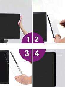 Phụ kiện bàn làm việc văn phòng - Bảng ghi chú gắn màn hình máy tính, giá đựng giấy ghi nhớ, đồ trang trí nhà cửa unisex. - trắng - Xem 7