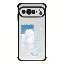 苹果phonecase白云太空人867JPSJQNDDKiPhone16e圣诞礼物16新年礼物11ProMax男女朋友GooglePixel10pro防摔 - 黑色 - チェックする 1
