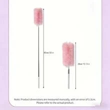 1 pieza Plumero multifuncional giratorio de 360°, plumero de limpieza retráctil - Rosa - Ver 6