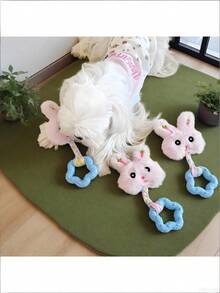 1 Set Pet Chew Toys, Dog Toy Set, Suitable For Small To Medium Dogs Teething Toys Set, TPR & Squeaky Chew Toys Series, Interactive Toys, Dog Health Training Toy Kit - Multicolor - View 5