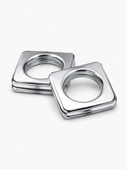 kit de 50 Ilhós para Cortina Cromado