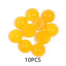 5-10pcs/Pack Natural Yellow Jade Cabochons, Multi-Size Gemstone Cabochons, Vintage Elegant Red Color, Handmade DIY Jewelry Embellishment, Suitable For Necklace, Ring, Bracelet, Jewelry Making - Topaz - View 14