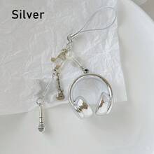 2pcs/Set Y2K Style, Music-Themed, Metallic Finish, Headphone Design, Multi-Functional Phone Strap, Keychain, Backpack Charm, Phone Pendant, Suitable For Daily Matching, Can Be Given As Holiday Gifts To Family, Friends, Lovers, Classmates Or As Friendship Gifts. - Multicolor - View 15