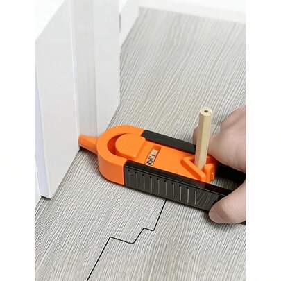 Reliable & Precise Woodworking Tool Set With Locking Mechanism - Adjustable Asymmetric Curve And Contour Marking Gauge, Plastic/Metal Material, Suitable For Precise DIY Projects, Woodworking Tools And Accessories