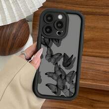 1pc Butterfly Pattern Thick Shockproof Phone Case, Compatible With IPhone 16/11/12/13/14/15/15 Pro/15 Plus/15 Pro Max/7 Plus/8 Plus/X/Xs Max/Xr/11 Pro/12 Pro/13 Pro/14 Pro/11 Pro Max/12 Pro Max/13 Pro Max/14 Pro Max/14 Plus/7/8/16 Pro/16 Plus/16 Pro Max/SE, And Galaxy A54/A14/A12/A13/A15/A32/A33/A52S/S20/S22/S23/S24/S23 Plus/S24 Ultra/S25/A15/A33, Waterproof, Shockproof, Scratch-Resistant - Multicolor - View 2