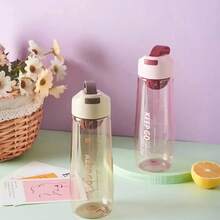 550毫升大容量运动水壶，带提手，塑料材质，健身水杯，便携式饮水壶 - 彩色 - 查看 4