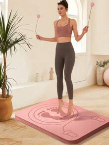 一套减震跳绳垫+跳绳，隔音防滑柔软TPE垫，多功能承重跳绳，无线跳绳，防滑握把，筋膜球，按摩球，跳绳按摩功能，方形瑜伽垫，瑜伽平衡垫，家用瑜伽健身器材 - 彩色 - 查看 7