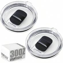 Splash Proof Tumbler Lids, Compatible With, Trail, Old Style Rtic, And More, Not Fit New RTICNot Magnetic - Black 30oz 2Pcs - 30 OZ + Loại D - Xem 1