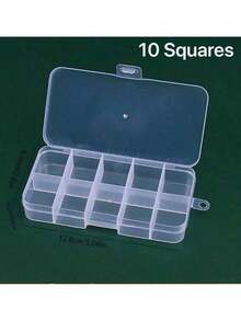 1pc Hair Clip Storage Box, Jewelry Tools Organizer Box - Clear - View 9