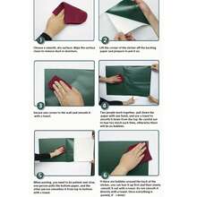 1卷可重复使用的自粘黑板墙贴，哑光乙烯基材质，适用于家居、办公室、教室装饰，易于粘贴，耐用的干擦表面，非常适合留言、艺术创作，适用于办公室、学校和家庭。 - 彩色 - 查看 11